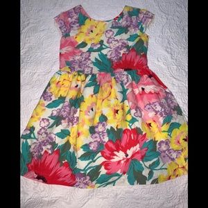 Gap girls floral print short sleeve dress 🌼🌺
